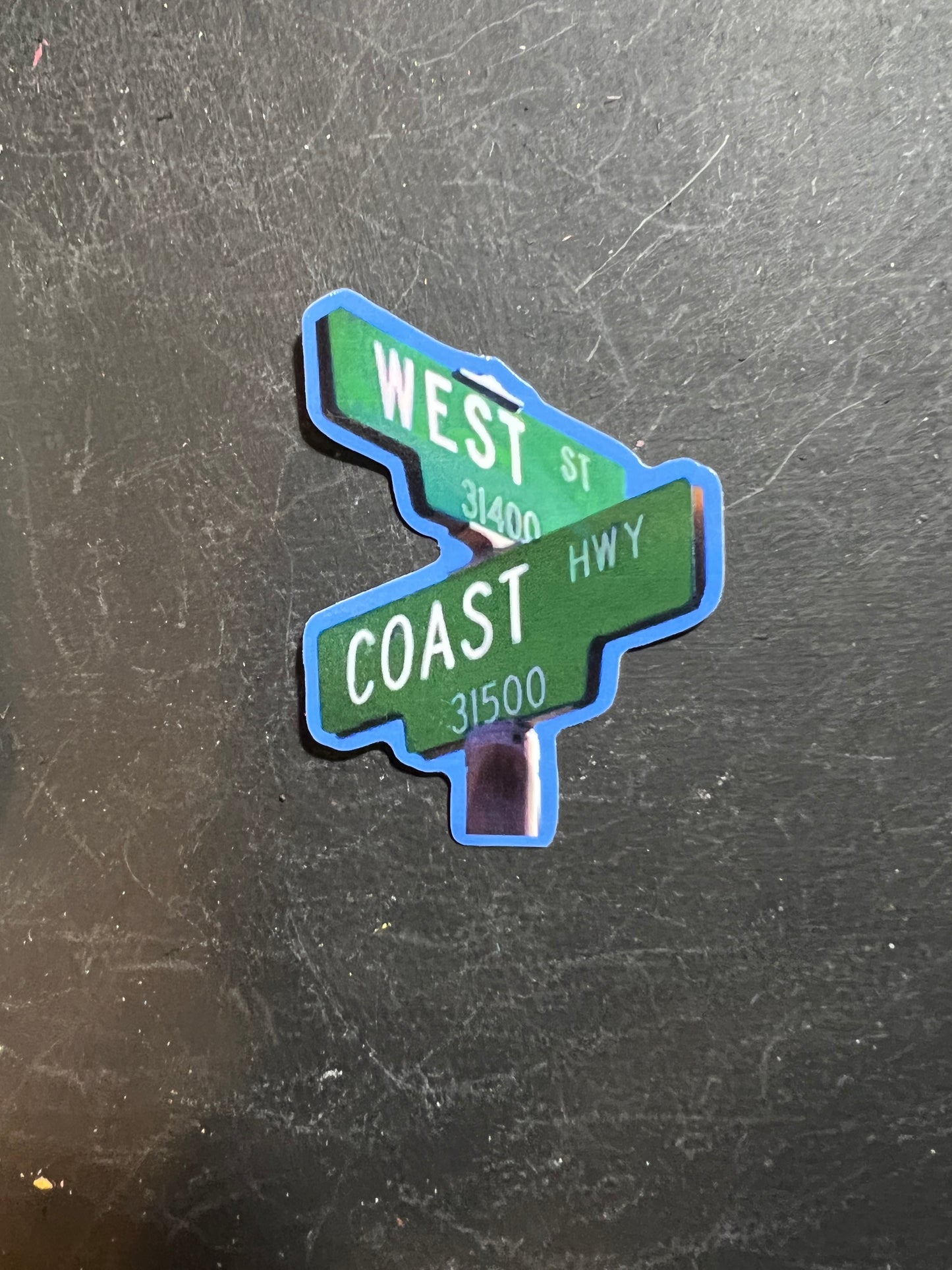 Crossroads sticker, magnet