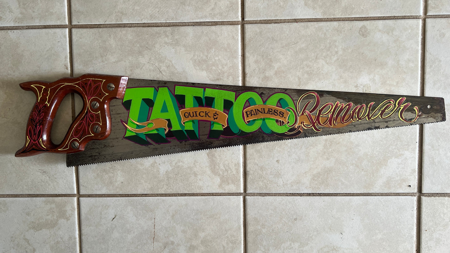 Green Tattoo Remover Saw