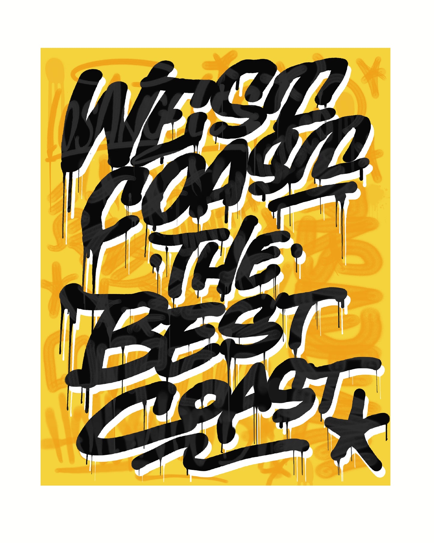 West Coast Best Coast Print