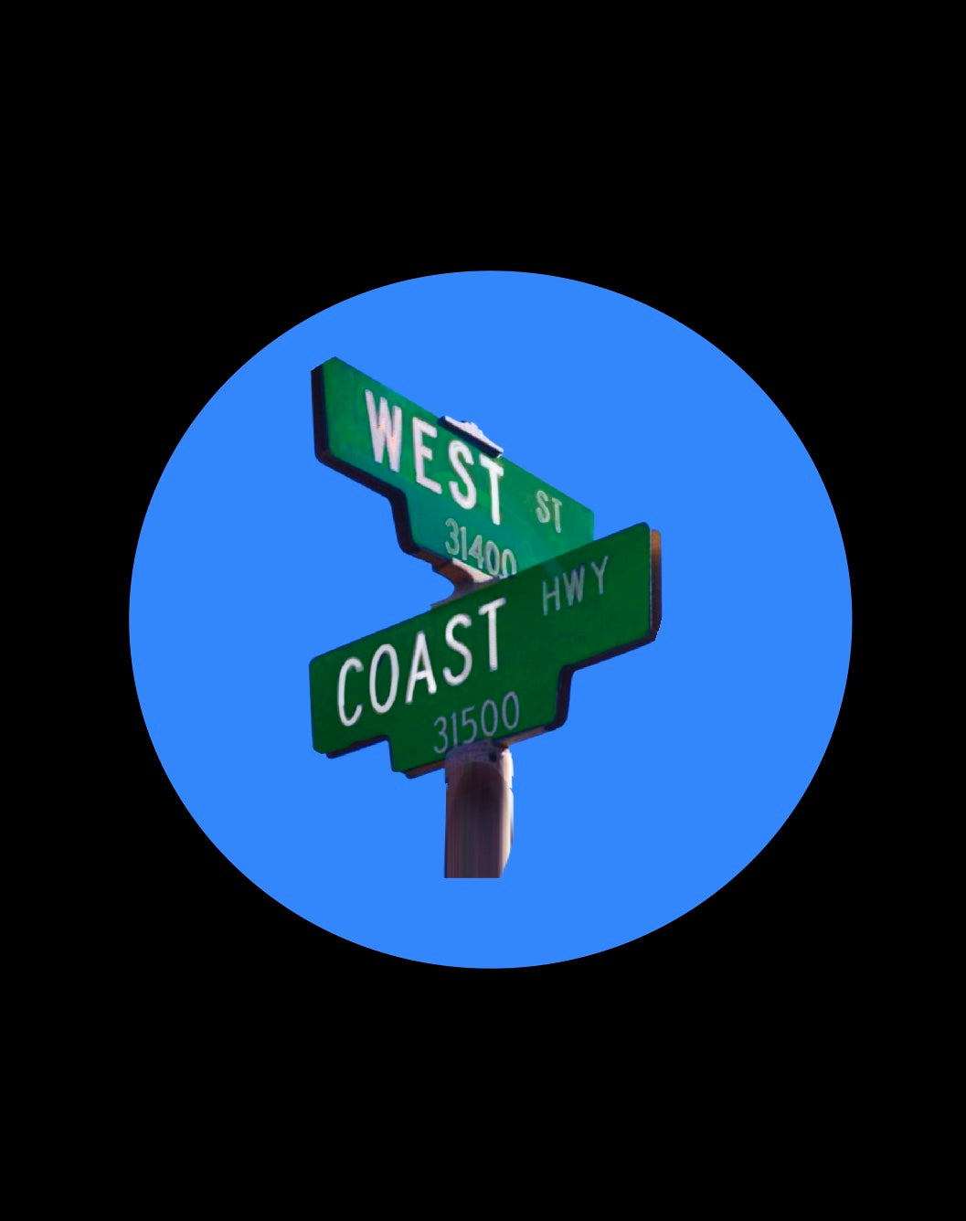 Crossroads sticker, magnet