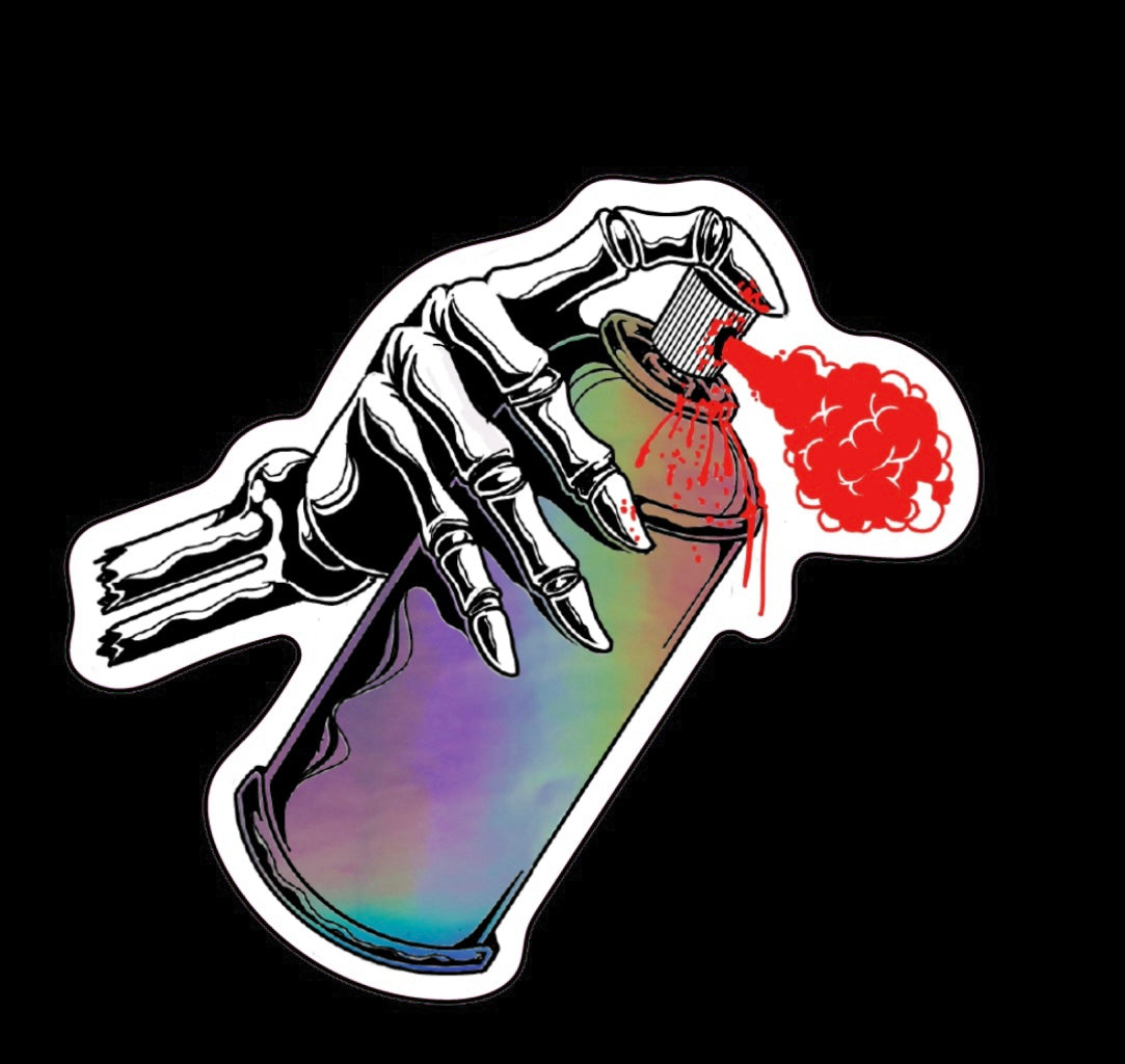 Skeleton Spray sticker