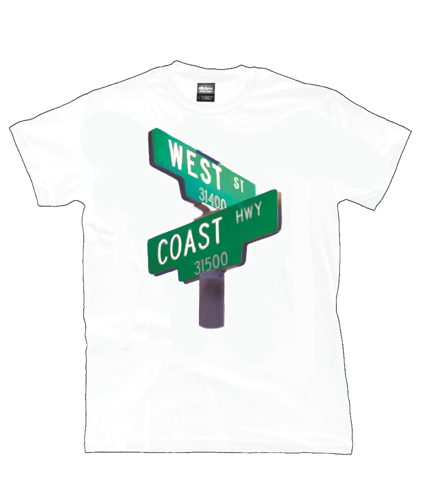 West Coast Street Sign Tee