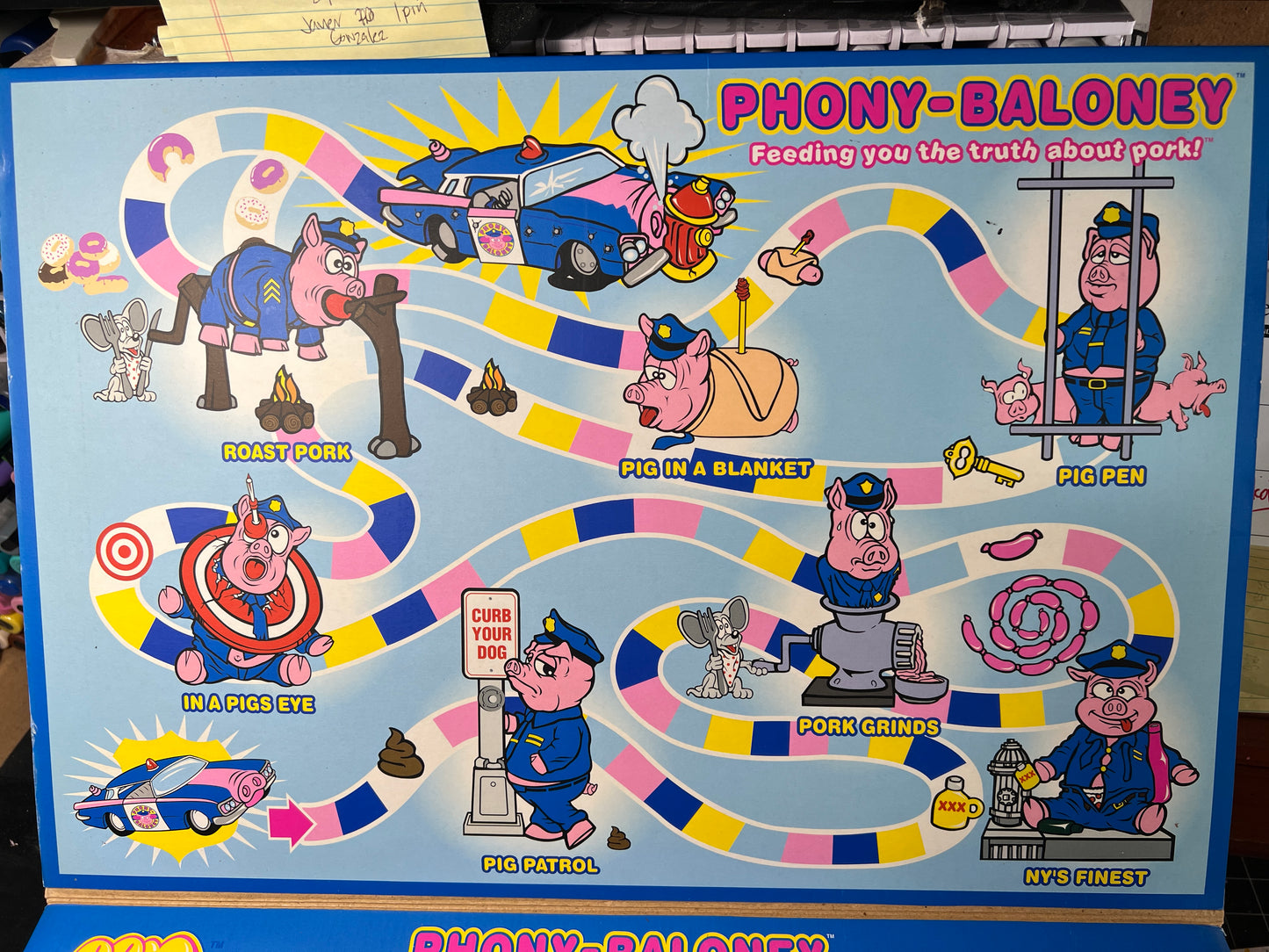 Seen Phoney Baloney vinyl toy figure set and game board